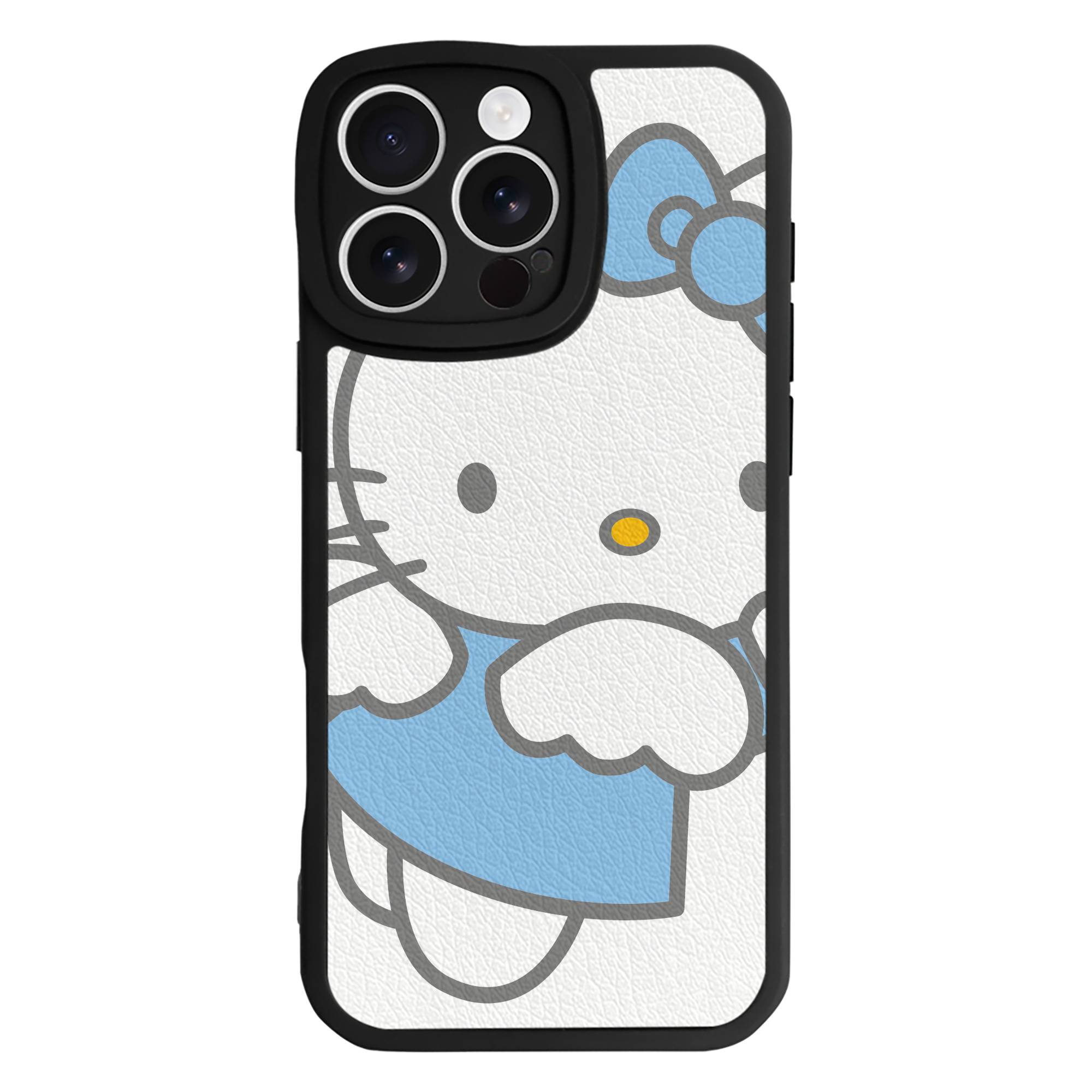 （画像用） Hello Kitty ハローキティ 【iPhone 16シリーズ対応】シリコンスマホケース（レザー調） 材質：シリコン